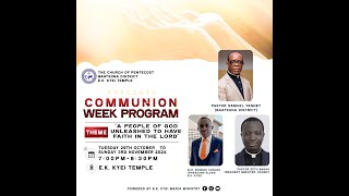 Communion Week Program Day 1 [upl. by Addia]