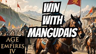 Age of Empires IV 1v1 Defeat Abbasid with Mongols Mangudais [upl. by Byrann]