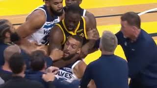 Draymond Green The Ultimate Enforcer  Choking Out Rudy Gobert for Teammate Defense NBA Highlights [upl. by Rafaelia799]