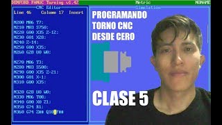 Programando torno CNC desde cero Parte 5 Una poolea [upl. by Awhsoj]