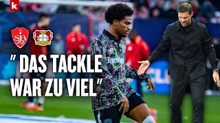 Xabi Alonso genervt und traurig wegen AdliAusfall I Stade Brest  Bayer Leverkusen 11 [upl. by Subir]