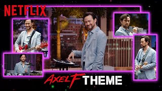 Joseph GordonLevitt’s Beverly Hills Cop Theme Remix  Beverly Hills Cop Axel F  Netflix [upl. by Aynosal]