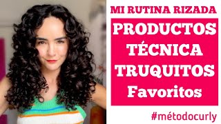 ✨MI RUTINA RIZADA ACTUALIZADA ¡PRODUCTOS Y TRUQUITOS FAVORITOS ✨ metodocurly [upl. by Yrolam996]