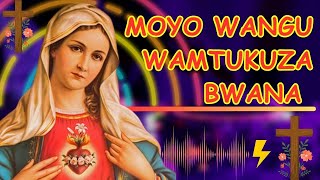 Moyo Wangu Wamtukuza Bwana  Lyrics Video [upl. by Enilkcaj]