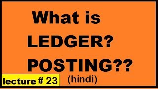 What is ledger What is posting Accounting tutorial for class 11thCBSE ICSE amp state boards [upl. by Asoj203]