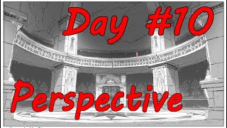 Learning to Draw Mastering Perspective Techniques  Day 10 Progress [upl. by Enitsirhk]