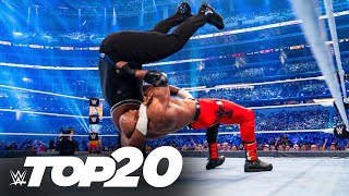 WrestleMania feats of strength WWE Top 10 special edition March 24 2024 [upl. by Norrad]