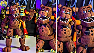 HICE A WITHERED FREDDY COMPLETAMENTE ARTICULADO FIGURA TOTALMENTE ARTICULADA A MANO PORCELANA [upl. by Eecyaj470]