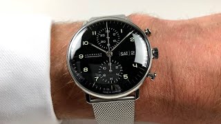 Junghans Max Bill Chronoscope Ref 027450049 [upl. by Nisaj]