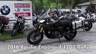 2016 Aprilia Caponord 1200 Rally Army Green at Euro Cycles of Tampa Bay [upl. by Ennovyhs882]