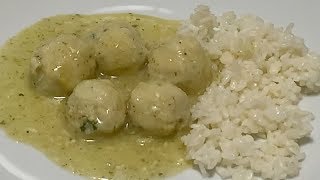 Albóndigas de Merluza en Salsa Verde en Monsieur Cuisine Connect Hechas en el varoma [upl. by Asirram]