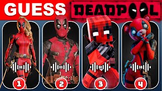 Guess Deadpool Dance And Song by Their Voice  All Deadpool Variants  Ultimate Deadpool Quiz [upl. by Otes]