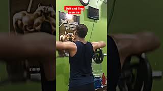 Delt and trep exercise motivation trending reels shoulder shorts [upl. by Lyrradal]