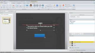 Articulate Storyline tutorial Create a custom invalid answer message in a quiz [upl. by Enrobyalc814]