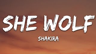 Shakira  She Wolf Lyrics sped up [upl. by Alcinia]