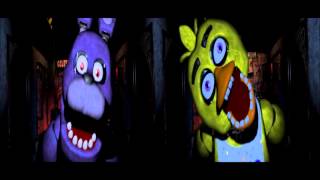 Fnaf song Lyrics Bonnie and Chica The living tombstones song [upl. by Ynohtnakram761]