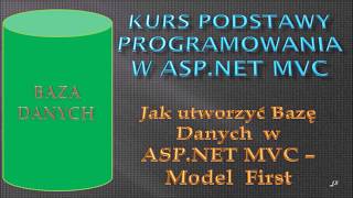 Kurs Podstawy programowania w asp net mvc6 Jak utworzyć bazę danych w asp net mvc model first [upl. by Rhyne]