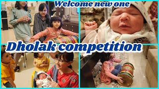 Dholak competition  new baby entry in my family  shopping for wedding [upl. by Htebizile]