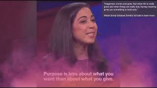 Emily Esfahani Smiths Best Ted talk  About Happiness and Meaning of life Motivational [upl. by Eyr]