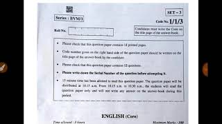 Class 12th English Question Paper 2019 Fully Solved Set3 [upl. by Marthe]