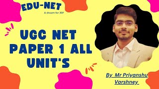 UGC NET Paper 1 Units [upl. by Hanzelin]