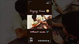 Listen his voice without music and look expression song singer shorts [upl. by Yehsa]