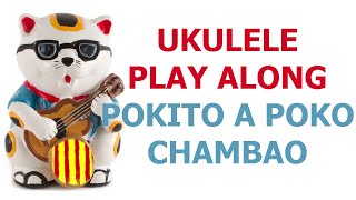 Pokito a poko  Chambao  Ukulele cover and Play along with chords and lyrics [upl. by Anoo]