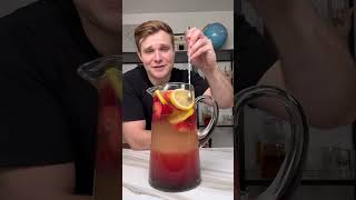 Strawberry Lemonade Mimosa Sangria using Amoretti  amorettipartner [upl. by Gnouh237]