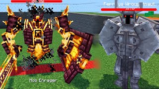 The Harbinger vs Minecraft bosses  Frostman Ferrous Wroughtnaout VS Ignis [upl. by Resa343]