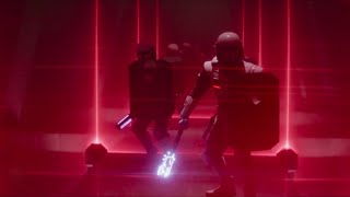 Mando and R5 Laser Door Fight Scene Storm Troopers  Mandalorian Season 3 Episode 8 Finale [upl. by Iramo]