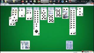 Spider Solitaire in Windows 7 Game 053 [upl. by Kaufman346]