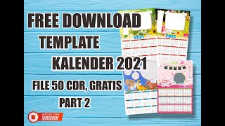 DOWNLOAD 50 TEMPLATE KALENDER PHOTO 20212022 GRATIS part 2 [upl. by Kimball609]