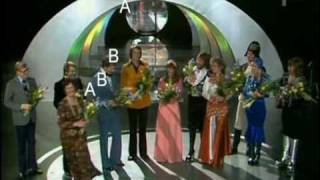 ABBA WATERLOO IN SWEDISH WINNING CEREMONY AND 2ND PERFORMANCE FROM MELODIFESTIVAL 74 [upl. by Ocirled]