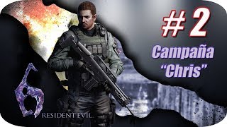 Resident Evil 6 HD Campaña Chris Gameplay Español  Capitulo 2  Secuestro de Rehenes [upl. by Serilda502]