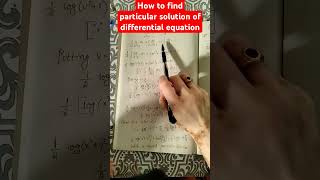 Find particular solution of differential equation [upl. by Burne]