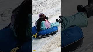 Tube slide 🥰 adventure rohtangpassmanali [upl. by Hoshi567]