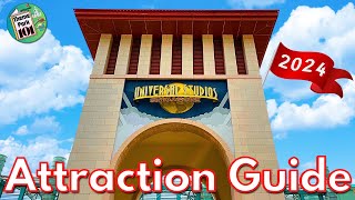 Universal Studios Singapore ATTRACTION GUIDE  2024  All Rides amp Shows  Sentosa SINGAPORE [upl. by Elyrrad]