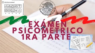 EXAMEN PSICOMÉTRICO😱📝SEDENA  SEMAR  1RA PARTE 💂🏻‍♂️ [upl. by Naujd]