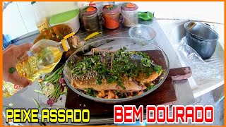 Como Fazer PEIXE ASSADO no forno para ficar bem DOURADO UMA DELÍCIA 😋 [upl. by Maisey348]