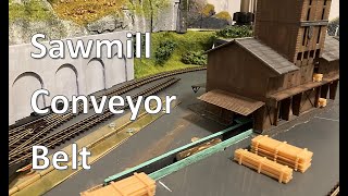 BL spor N Model Railroad Sawmill w conveyor belt Faller Sägewerk mit Förderband Faller Savværk [upl. by Talbott140]