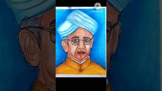 sarvepalli radhakrishnan drawingteachersday art shortvideo [upl. by Ahsok]