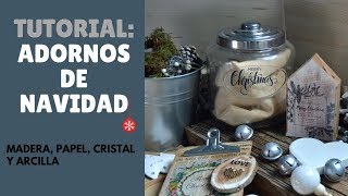 DIY Adornos navidad caseros y fáciles [upl. by Timmi]