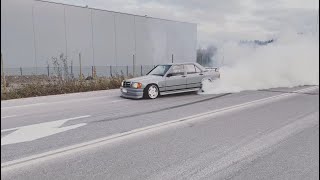 Mercedes 190E W201M103 M104 Turbo Drift [upl. by Brianne]