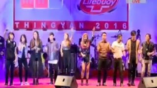 Myanmar Idol Season 1 Top 11  ပျော်ပါစေသူငယ်ချင်း MNTV Lifebouy Water Festival 2016 သင်္ကြန် [upl. by Pinzler]