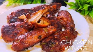 The Best BBQ Chicken wings Ive ever eaten  easy chicken wings recipe [upl. by Tseng391]