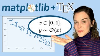 Add math symbols to matplotlib figures with matplotlib LaTeX  Matplotlib Tips [upl. by Hadeehuat16]