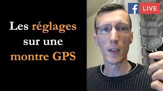 Réglages dune montre GPS [upl. by Attenaj]