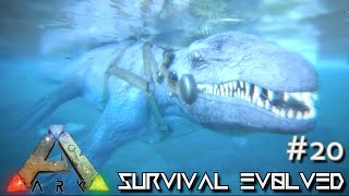 ARK Survival Evolved  MOSASAURUS TAMING NEW DINO Ep 20 Server Gameplay [upl. by Aicenert]