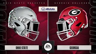 Ohio State Buckeyes vs Georgie Bulldogs  College Football 25 simulation [upl. by Marcellina357]