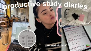 productive study diaries 🎧 premed student edition [upl. by Anaoj136]